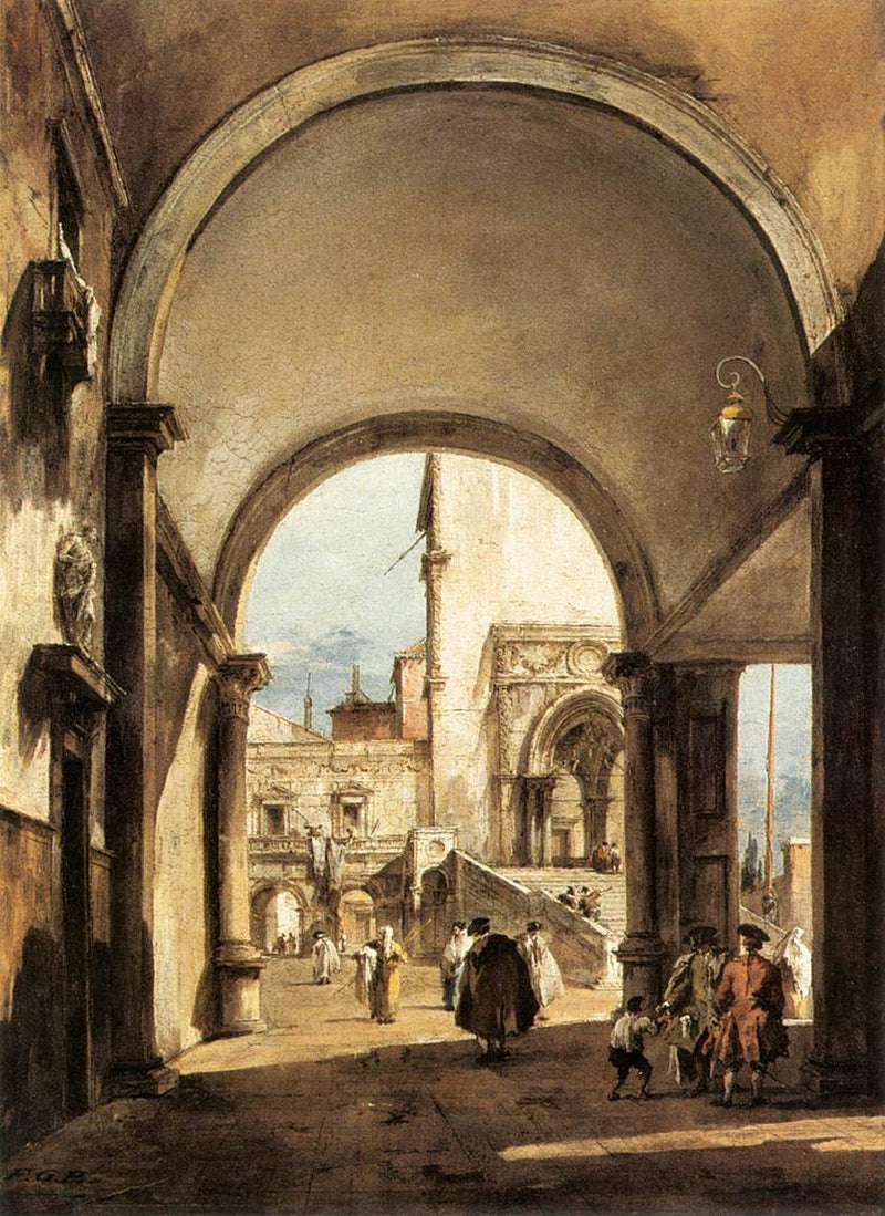 Um capricho arquitetônico - Francesco Guardi
