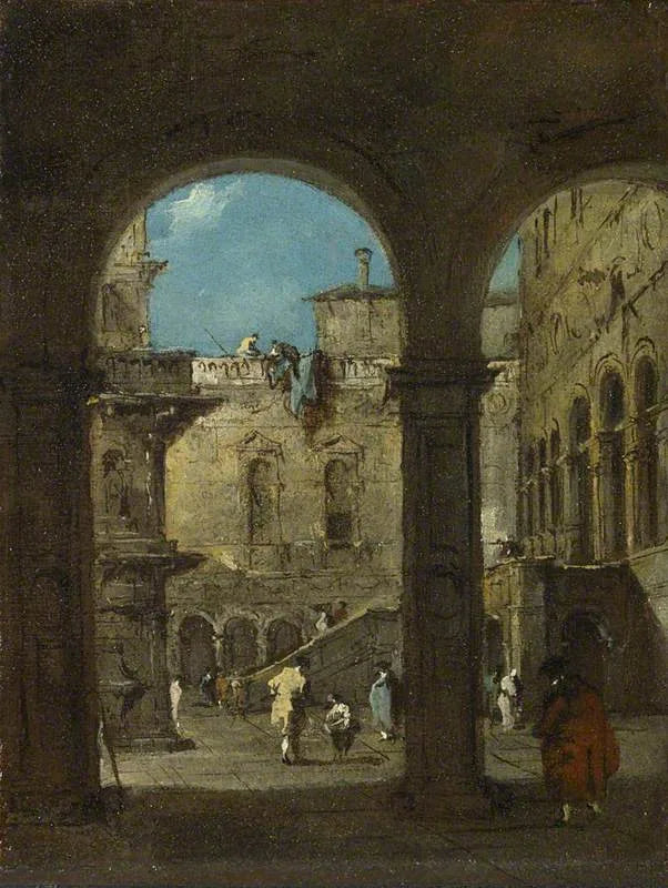Um capricho arquitetônico - Francesco Guardi
