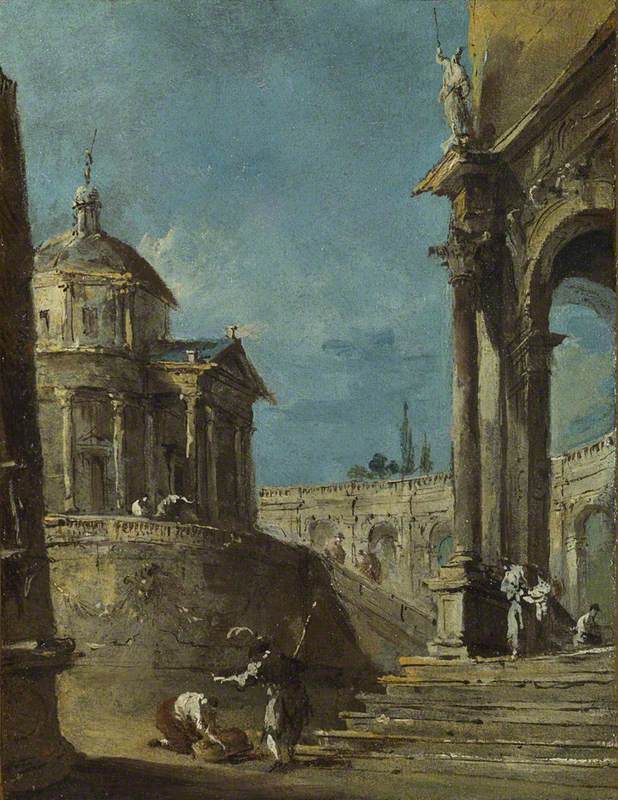 Um capricho arquitetônico - Francesco Guardi