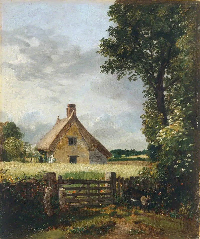 Uma cabana em um campo de milho - John Constable