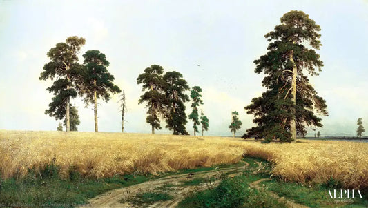 Un champ de seigle - Ivan Shishkin - Reproductions de tableaux et peintures haut de gamme