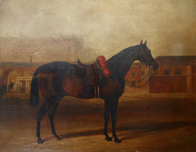 Um carregador no campo de desfile do quartel de Albany, em Londres - John Frederick Herring, Sr.