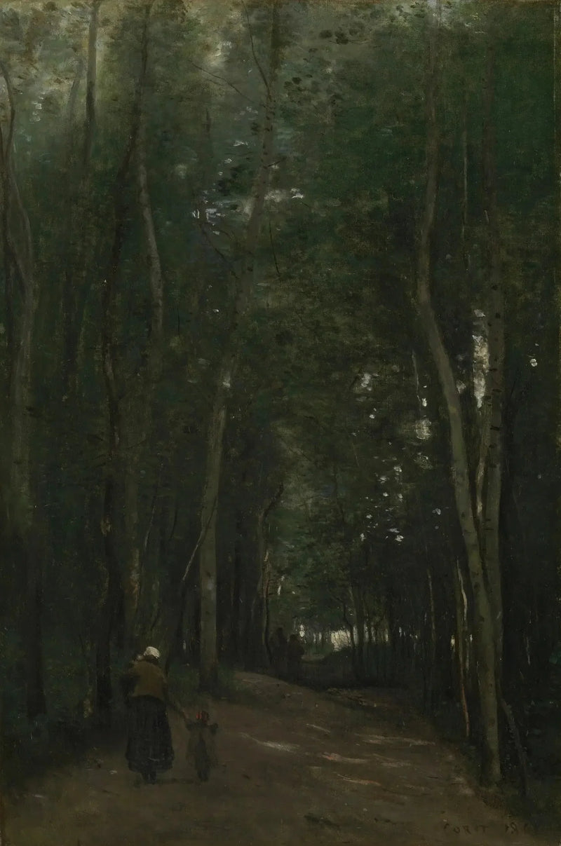 Um caminho em Saint-Cloud - Jean-Baptiste Camille Corot