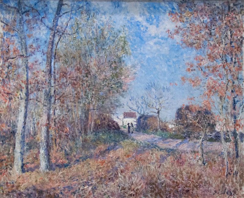 Um canto de madeira nos Sablons - Alfred Sisley