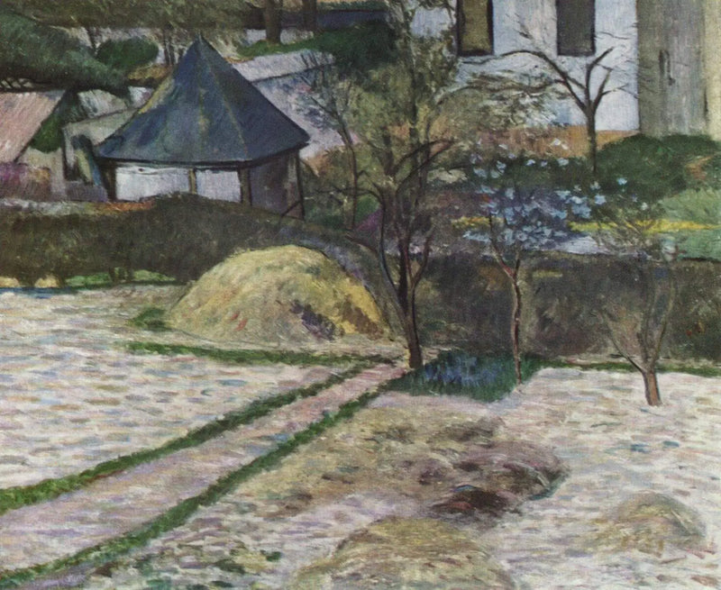 Um Canto de Jardim em Rouen, ou Vista de um Jardim, Rouen - Paul Gauguin