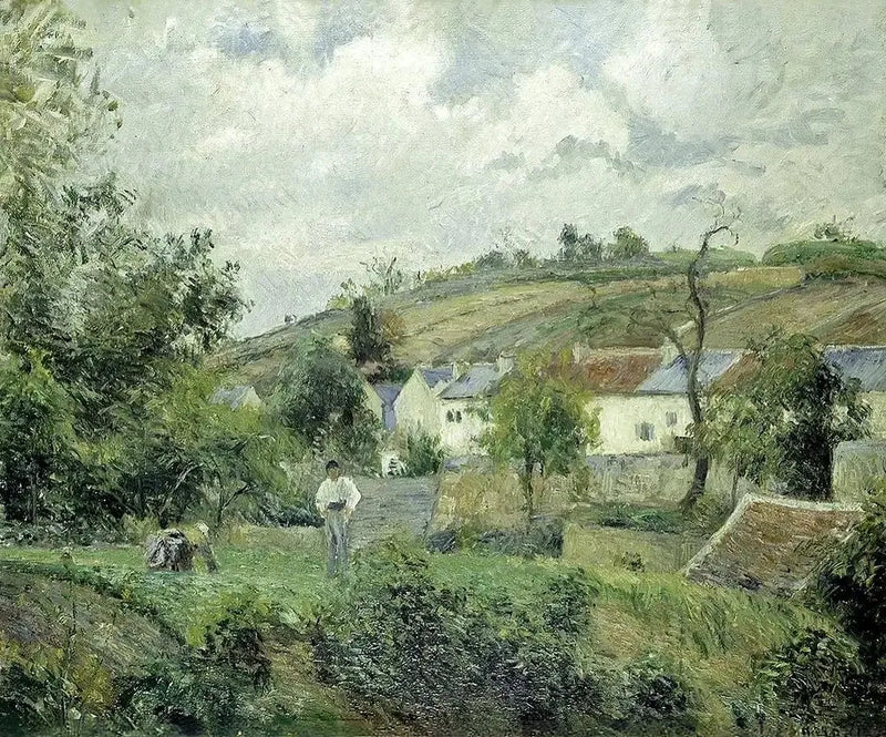 Um canto de L'Hermitage, Pontoise - Camille Pissarro
