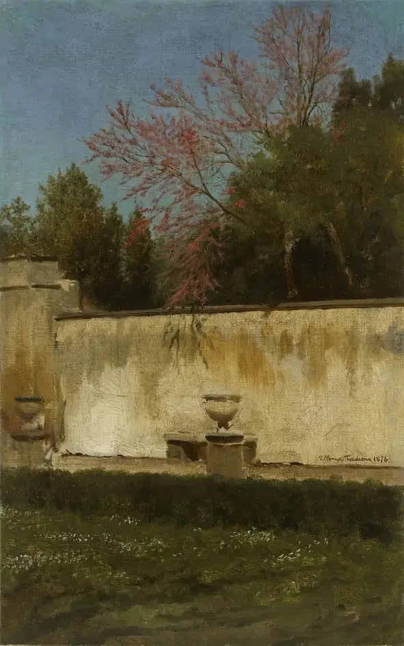 Um canto dos jardins da Villa Borghèse - Lawrence Alma-Tadema