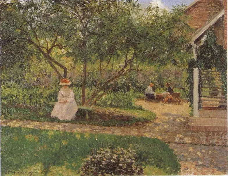 Um canto do jardim em Éragny - Camille Pissarro