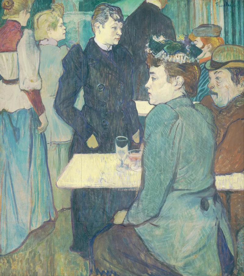 Um canto do Moulin de la Galette - Henri de Toulouse-Lautrec