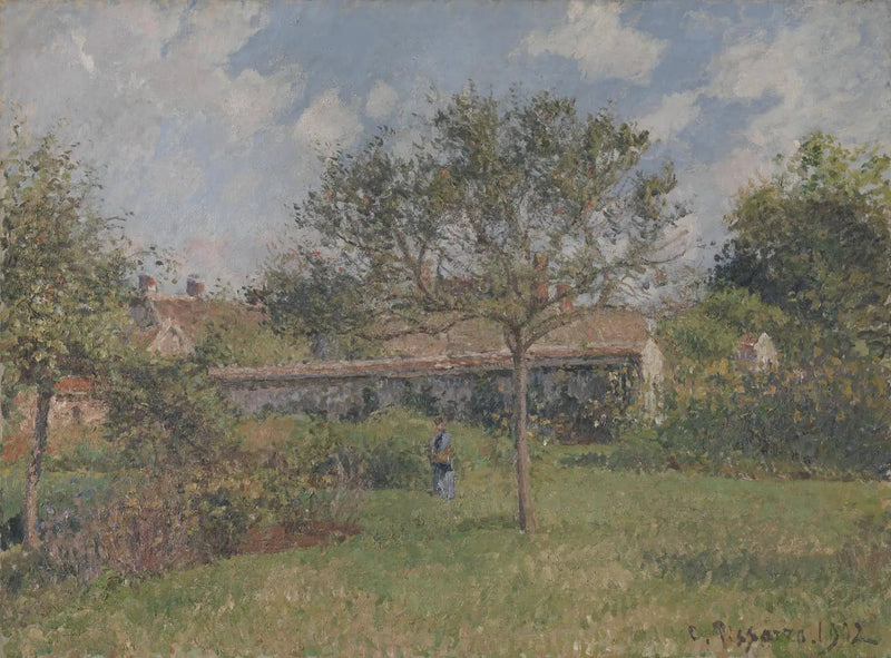 Um Canto do Prado em Eragny - Camille Pissarro