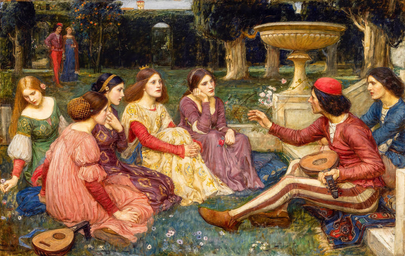 Um conto do Decameron - John William Waterhouse