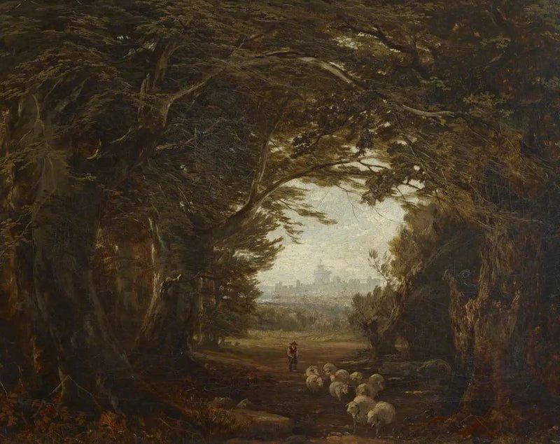 Um olhar na floresta de Windsor - John Frederick Kensett