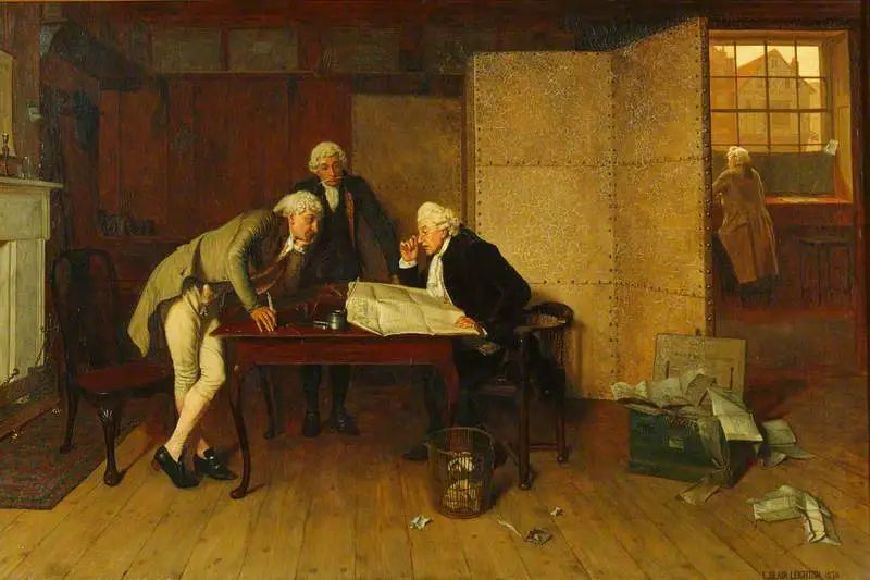 Uma falha no título - Edmund Blair Leighton