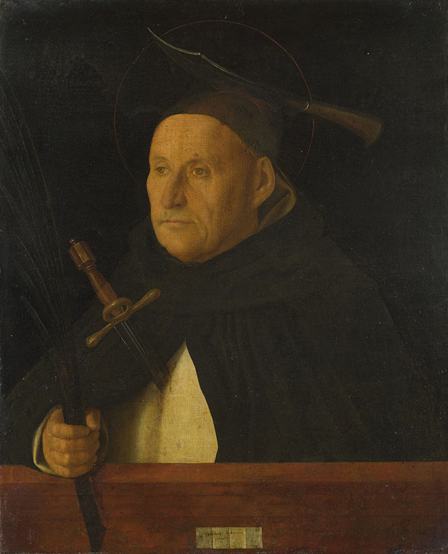 Um dominicano, com os atributos de São Pedro Mártir - Giovanni Bellini