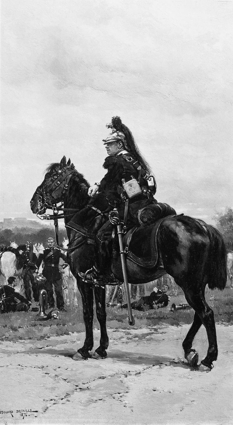 Um dragão a cavalo - Édouard Detaille