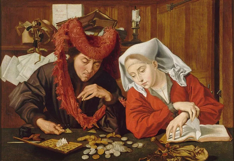 Um vereador e sua esposa - Marinus van Reymerswale