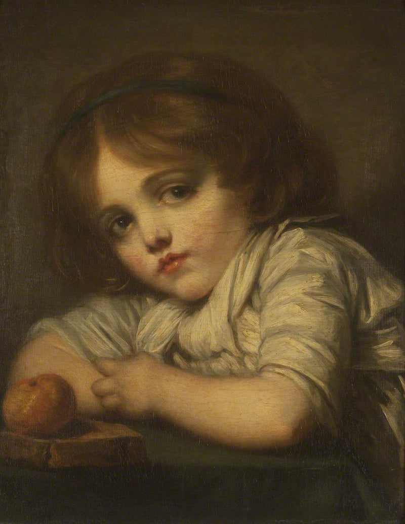 Uma criança com uma maçã - Jean-Baptiste Greuze