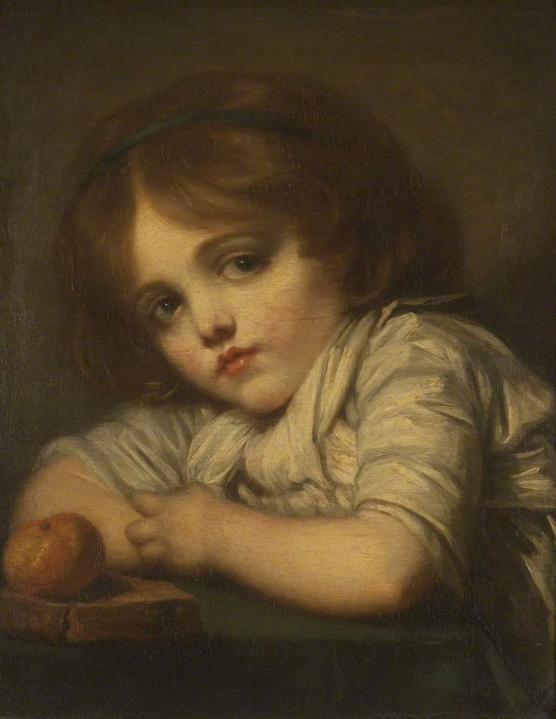 Uma criança com uma maçã - Jean-Baptiste Greuze