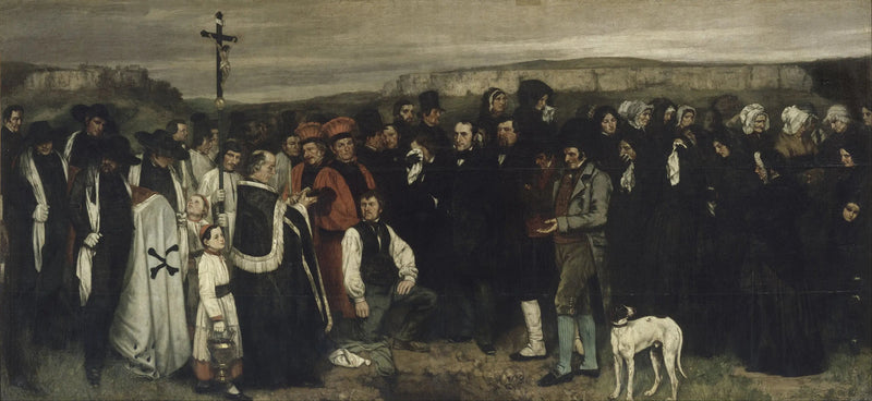 Um enterro em Ornans - Gustave Courbet