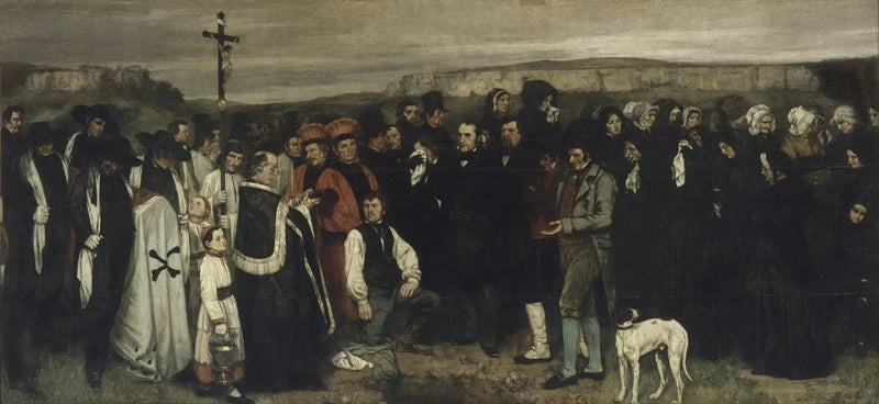 Um enterro em Ornans - Gustave Courbet