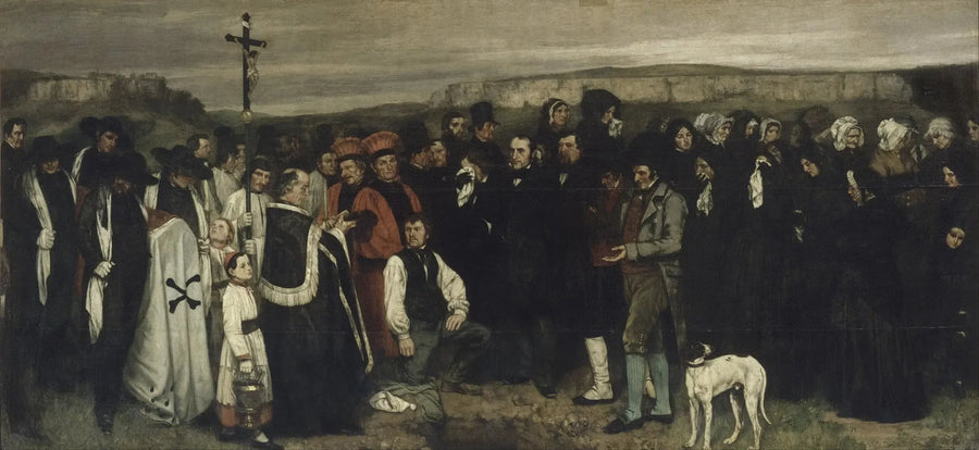 Um enterro em Ornans - Gustave Courbet