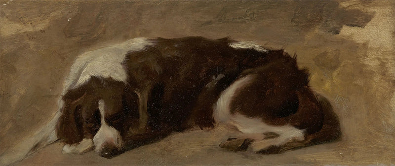 Um spaniel deitado - Edwin Henry Landseer