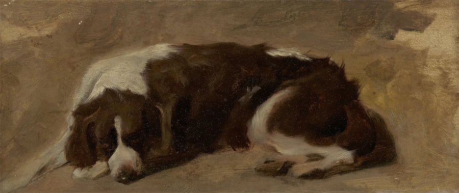 Um spaniel deitado - Edwin Henry Landseer