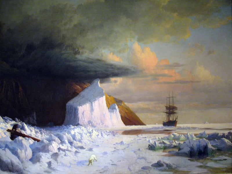 Um verão ártico: perfuração do gelo do mar na baía de Melville - William Bradford