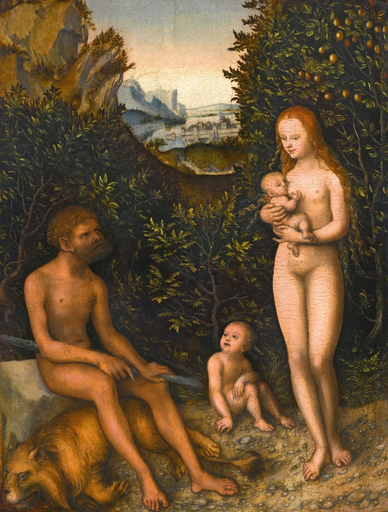 Um fauno e sua família - Lucas Cranach, o Velho