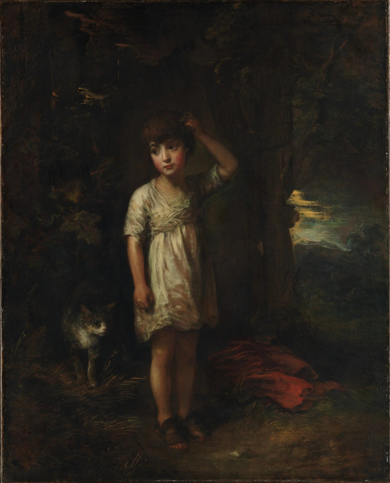 Um menino com um gato — Manhã - Thomas Gainsborough