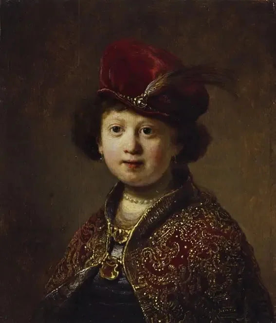 Um garoto em traje fantasioso - Rembrandt