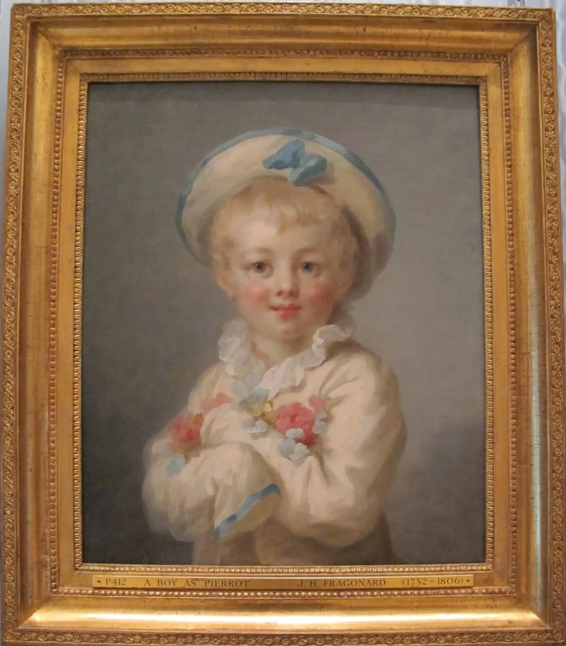 Um menino em Pierrot - Jean-Honoré Fragonard