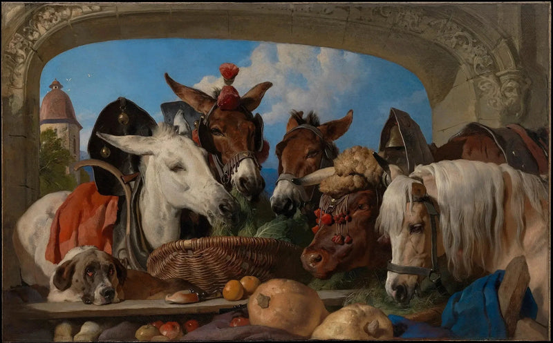 Um grupo de animais, Genebra - Edwin Henry Landseer