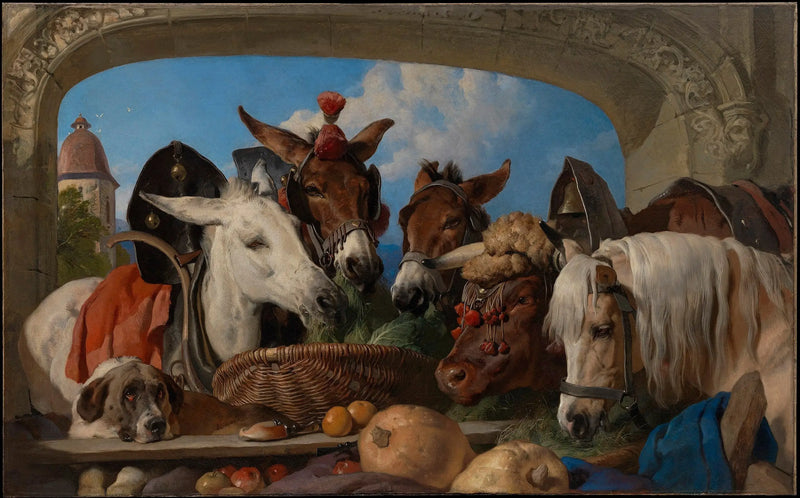 Um grupo de animais, Genebra - Edwin Henry Landseer