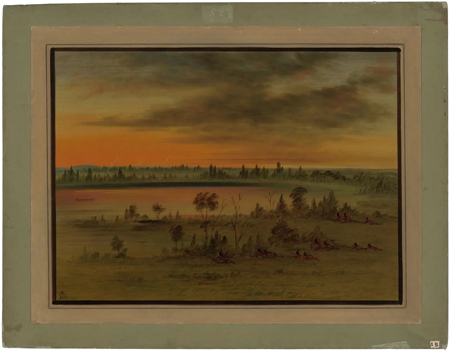 Um grupo de guerreiros Sioux - George Catlin
