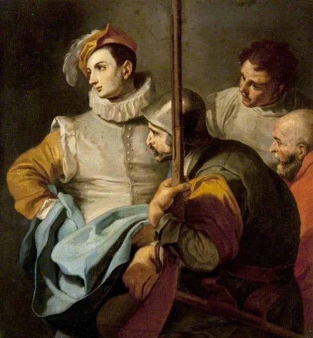 Um grupo de quatro homens - Francesco Solimena