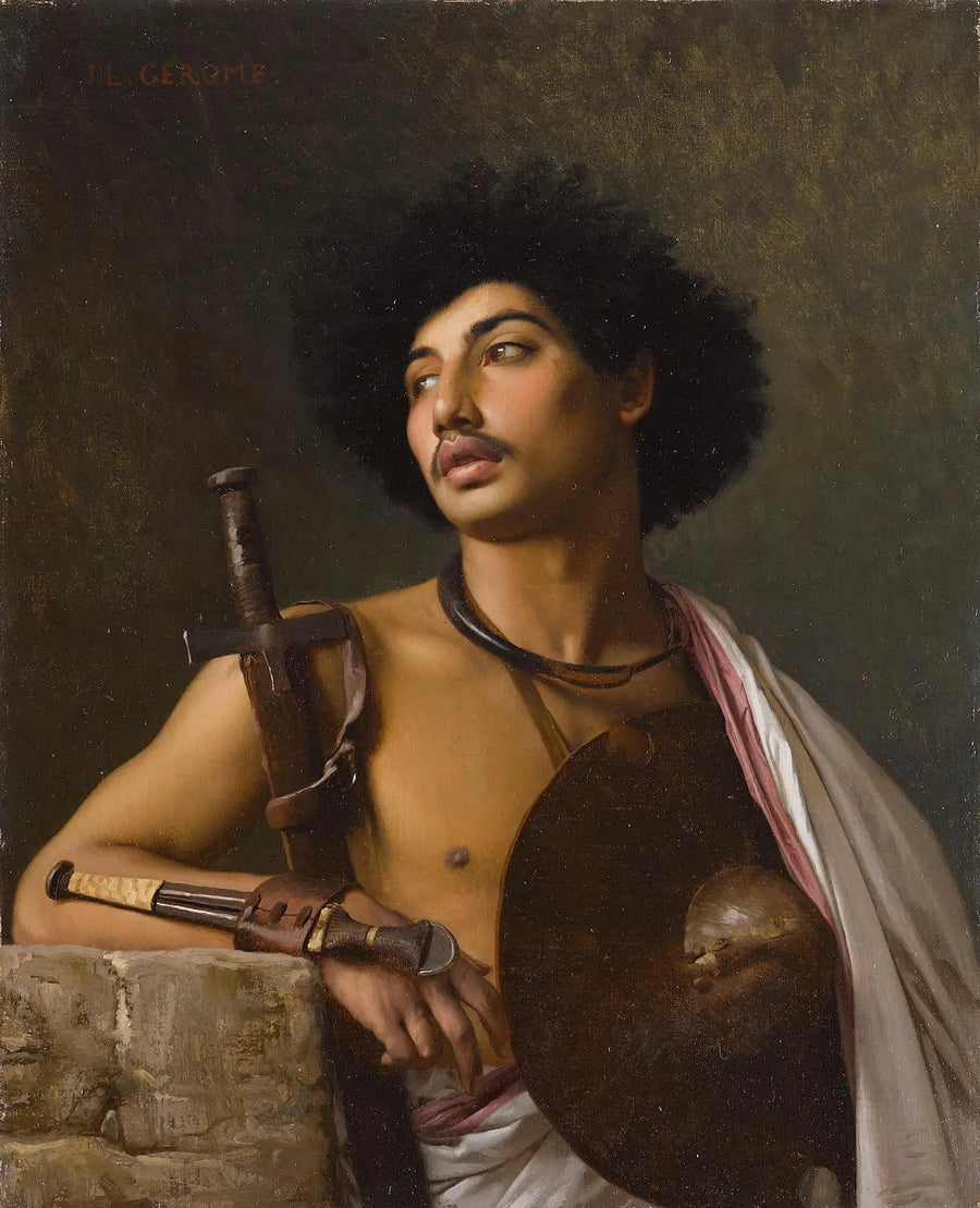 Um guerreiro Bischari - Jean-Léon Gérôme
