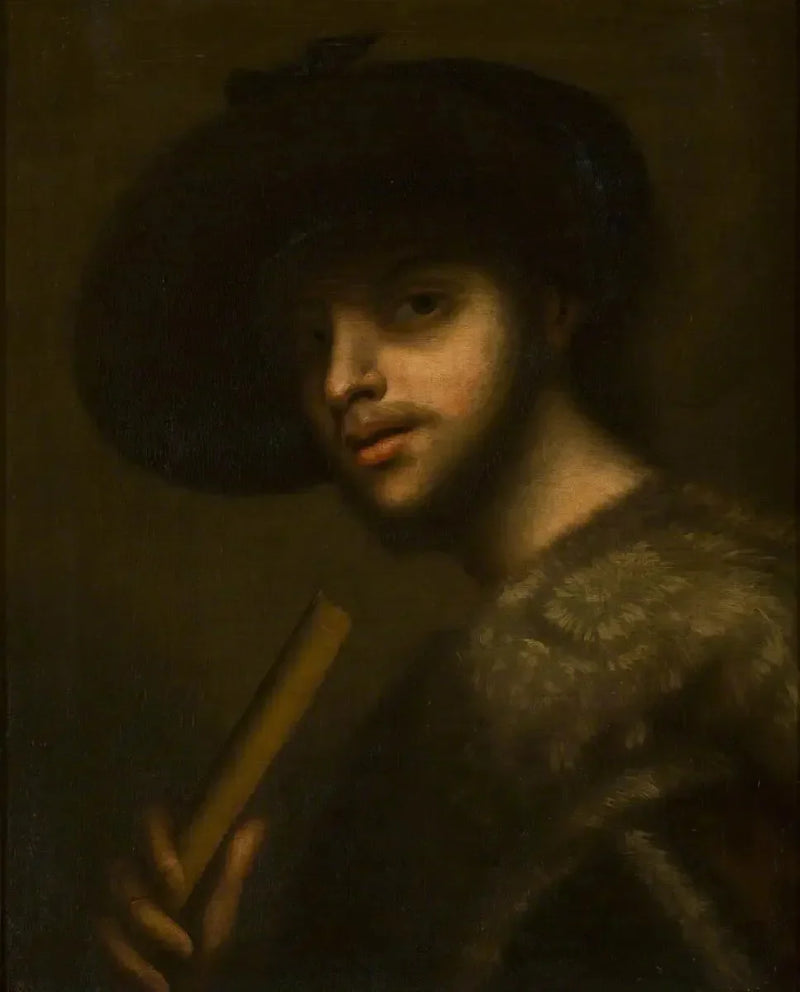 Um homem com um cachimbo ou uma flauta - Giorgione