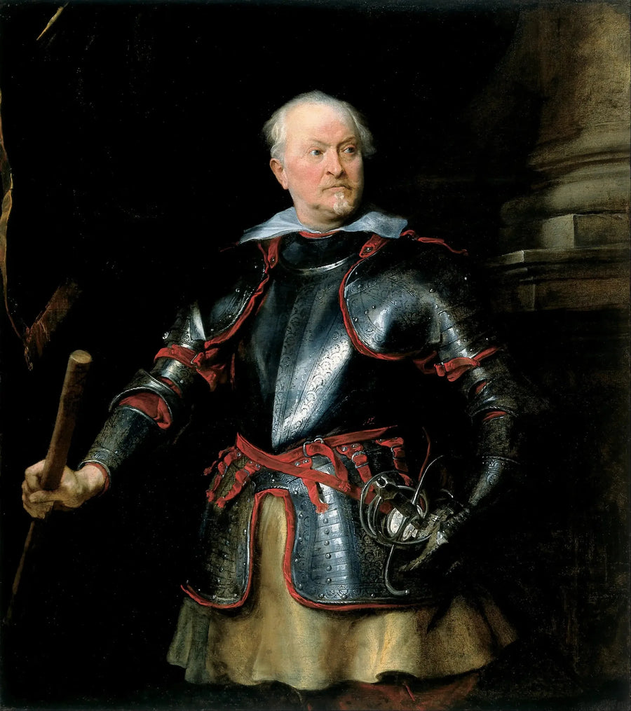 Um homem de armadura - Antoine van Dyck