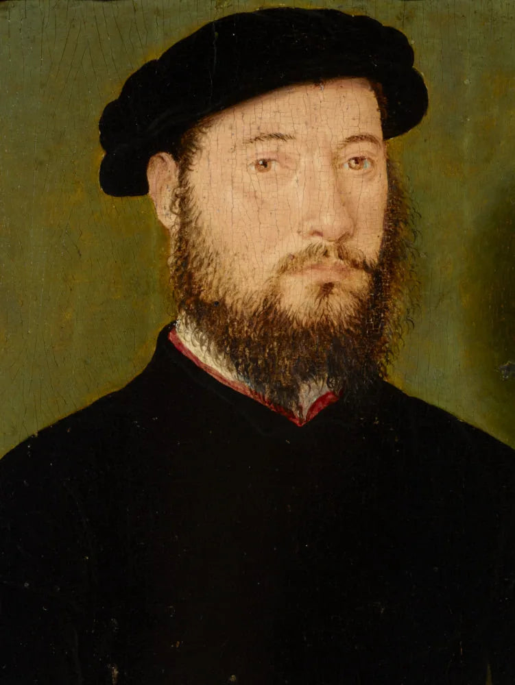 Un homme inconnu avec un col rouge - Corneille de Lyon