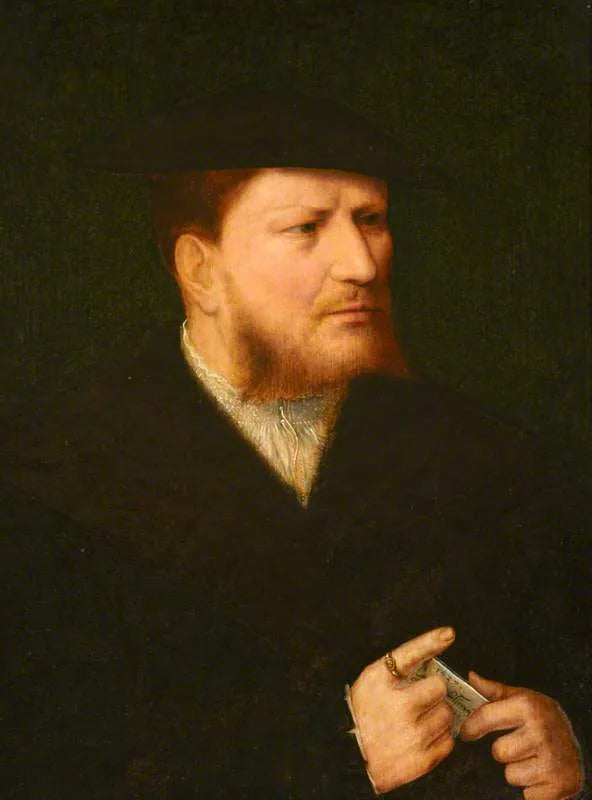 Um estranho com uma carta - Joos van Cleve