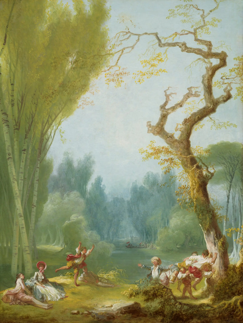 Um conjunto de cavalo e cavaleiro - Jean-Honoré Fragonard