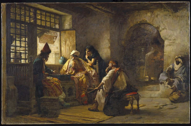 Um jogo interessante - Frederick Arthur Bridgman