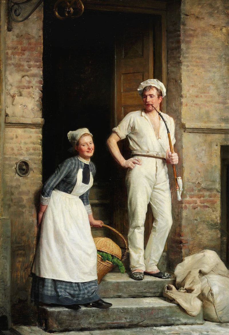 Um jovem padeiro se esfria - Carl Heinrich Bloch