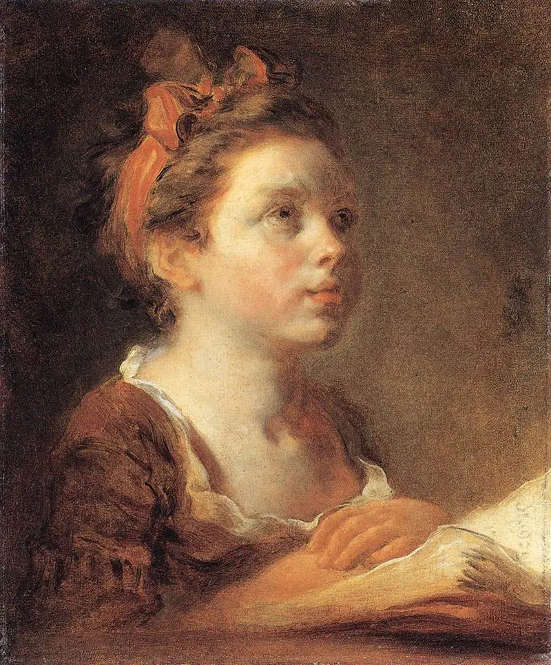 Um jovem erudito - Jean-Honoré Fragonard