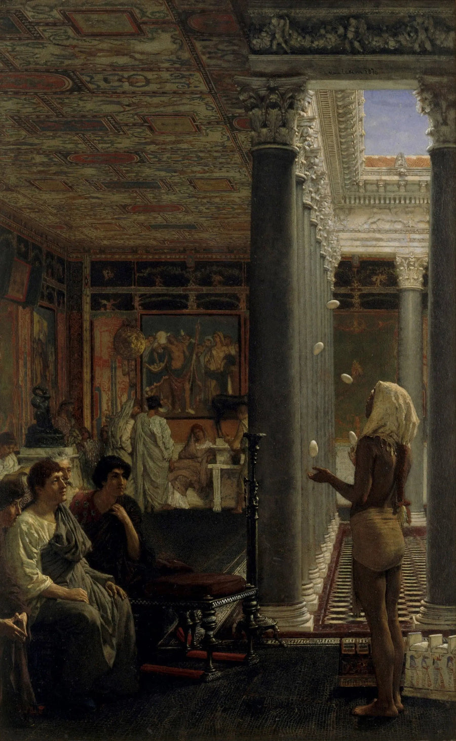 Um malabarista - Lawrence Alma-Tadema