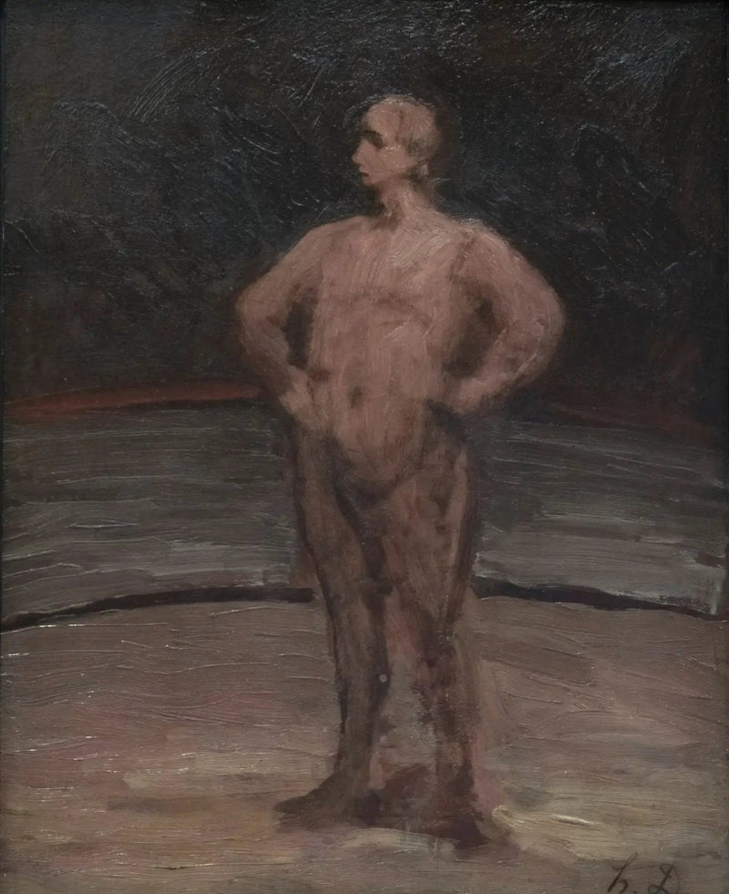 Um lutador de pé - Honoré Daumier