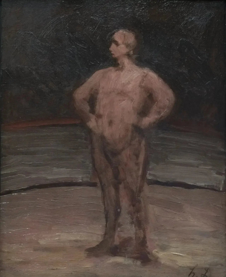 Um lutador de pé - Honoré Daumier