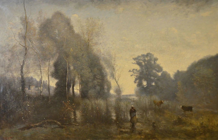 Uma manhã em Ville-d’Avray - Jean-Baptiste Camille Corot