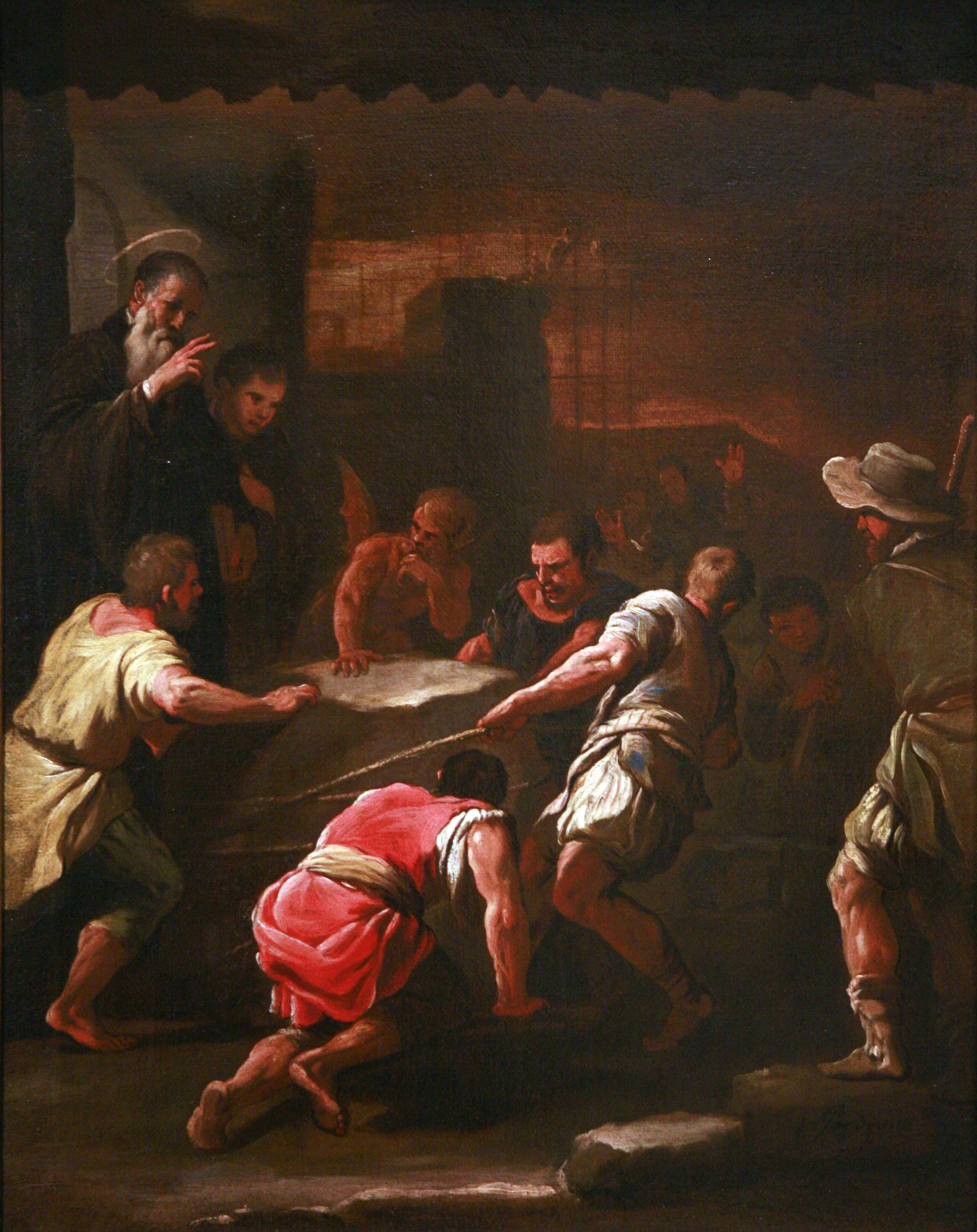 Un miracle de Saint Benoît - Luca Giordano - Alpha Reproduction